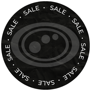 Sale category button: black circular badge with repeated SALE text and Optimum oval logo - Optimum