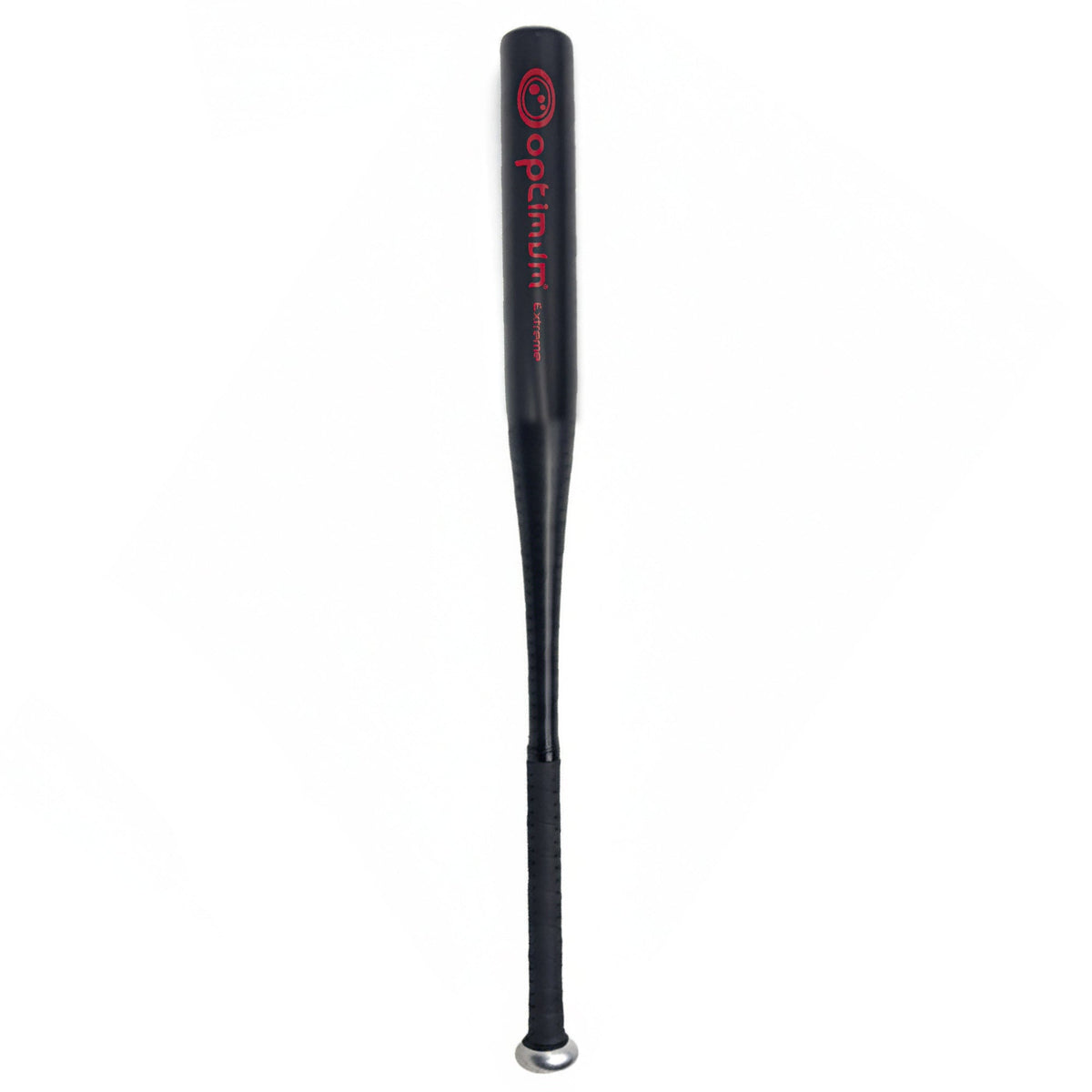 Black and red Optimum Extreme aluminium baseball bat with black grip - Optimum