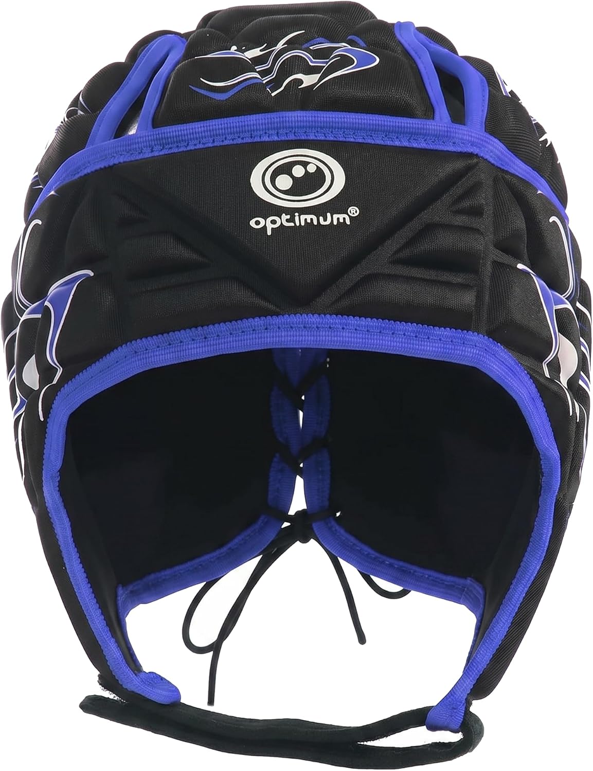 Optimum Inferno Rugby Headguard Blue | Lightweight, Adjustable Fit - Optimum