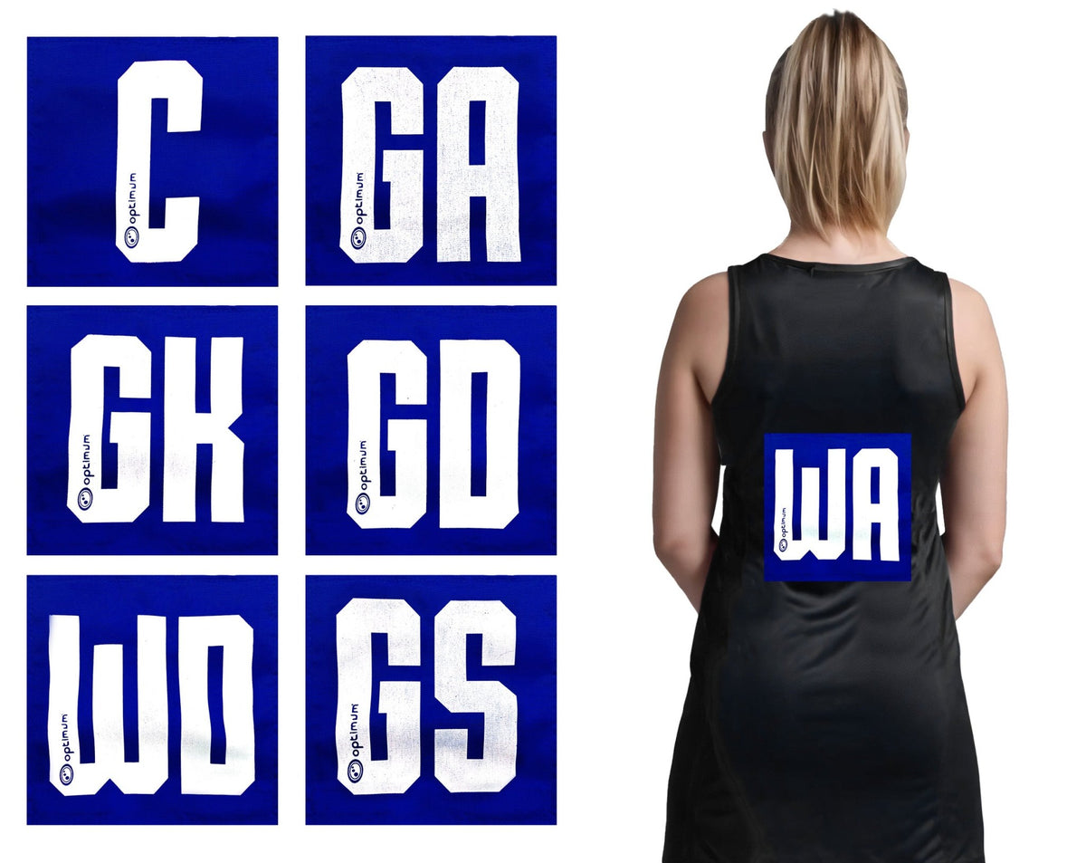 Netball Position Patches – Full-Team 14-Pack - Optimum