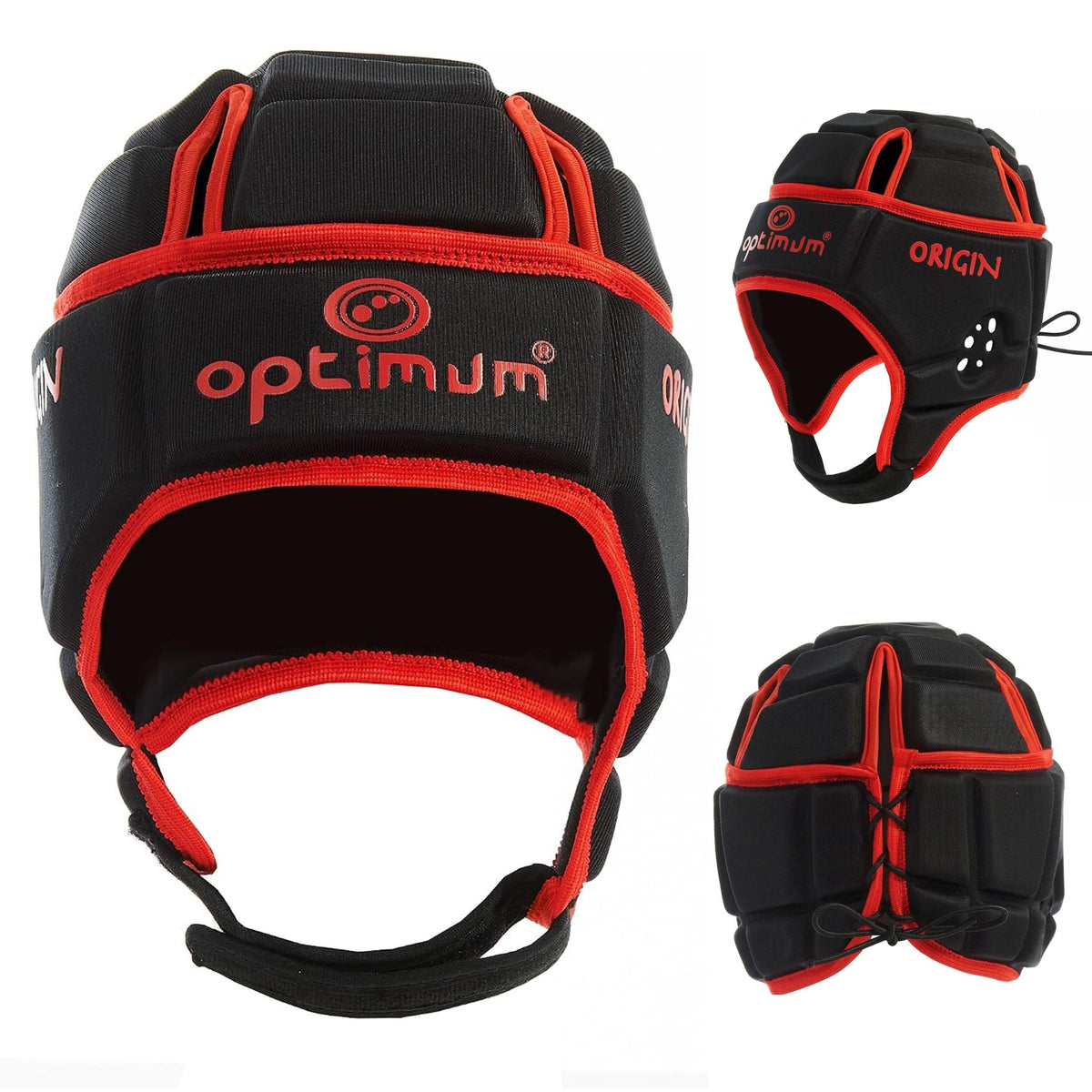 Origin Rugby Headguard Red - Scrum Cap, XS-XL | Optimum Sport - Optimum