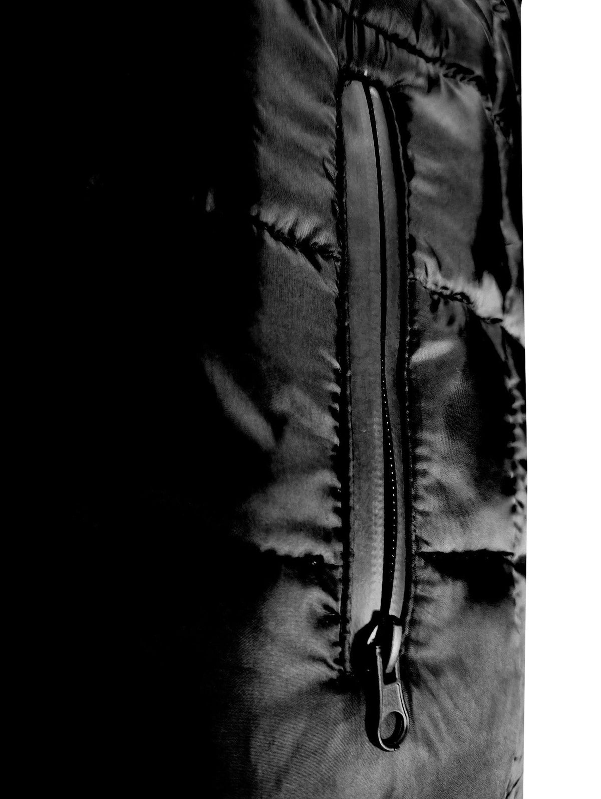 Quilted Puffer Hooded Jacket Black – Warm, Durable Winter Coat - Optimum